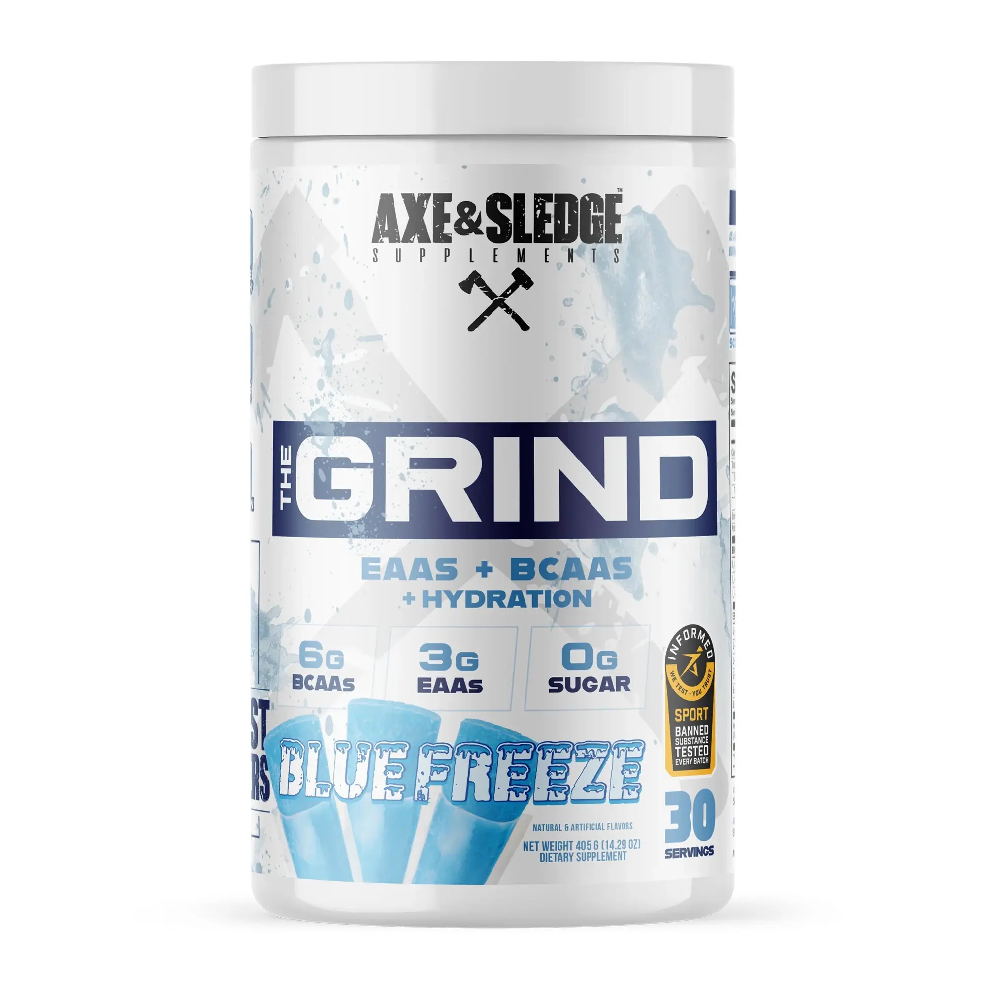 Axe and Sledge The Grind - EAA/BCAA Amino Acids and Hydration Recovery, Fitness, Supplement, Healthcare