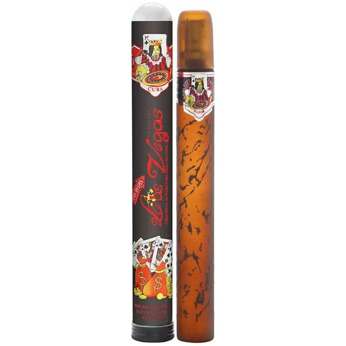 Cuba Las Vegas Eau de Toilette for Men, Aromatic Cologne with Grapefruit, Bergamot & Rhubarb, Citrus Woods Scent, Travel Size Spray, 1.17 fl oz, Fragrance Perfumes