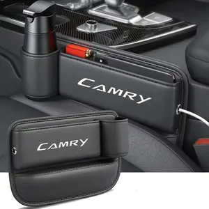 Toyota Camry PU Leather Car Gap Storage Box, Car Console Organizer, Car Organizers, Center Console Organizer, 1pc/2pcs, Durable & Easy Clean, Multifunctional Car Interior Accessory