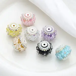 New Heavy Industry Princess Butterfly Pearl Diamond Ball Water Diamond Chain DIY Wearable Pen Jewelry Accessories