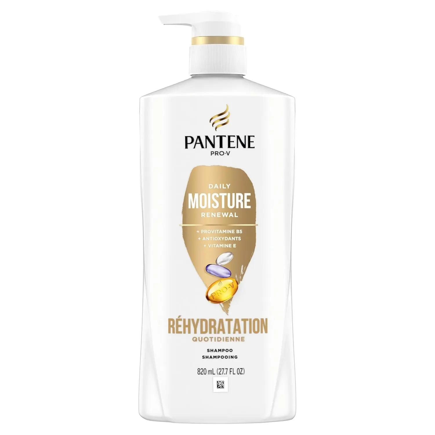 Hydrating Daily Shampoo with Vitamin E & Pro-V Nutrients – For Dry, Color-Treated Hair, Paraben-Free, 27.7 Fl Oz
