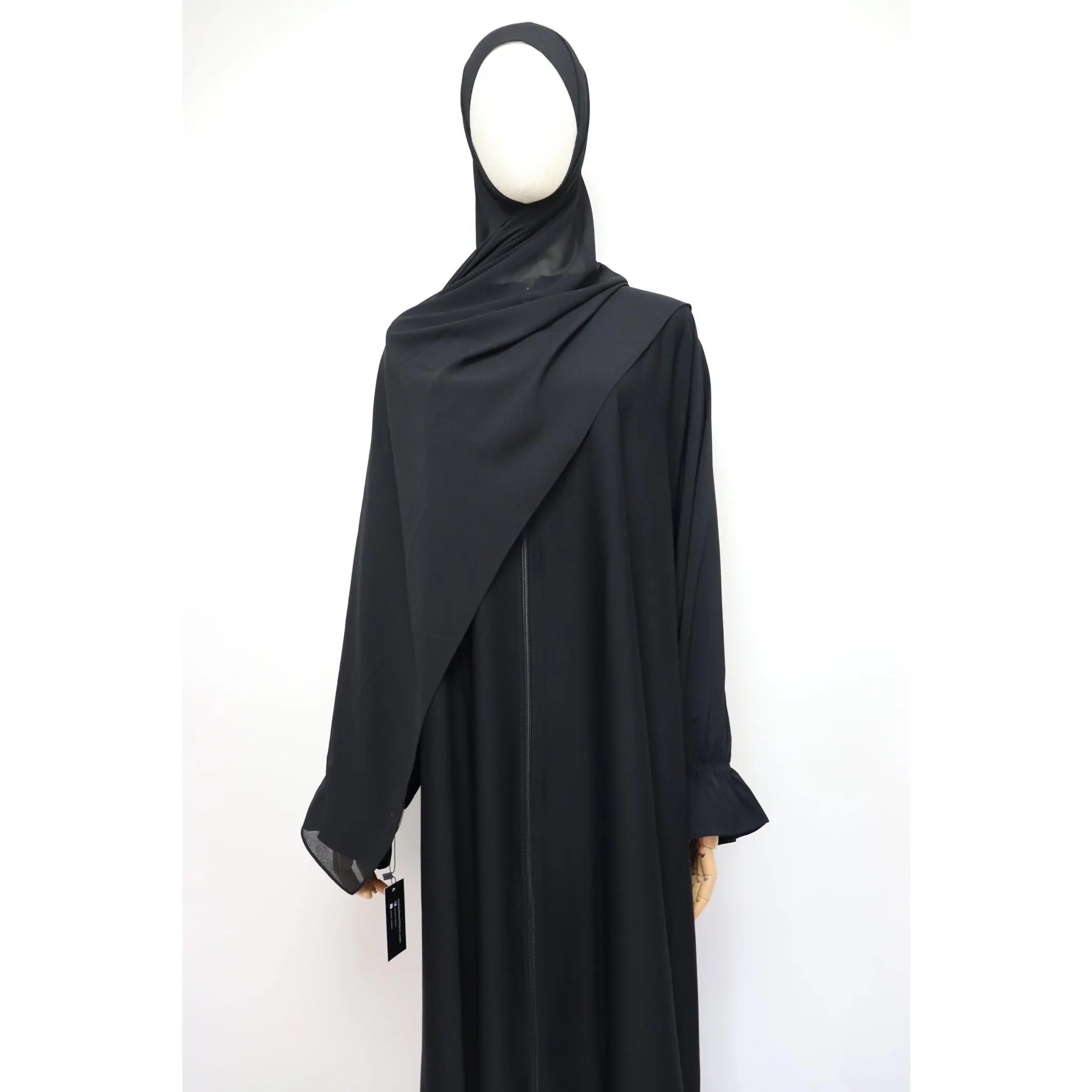 Premium Chiffon Hijab Standard Size - Black