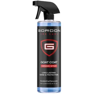 GORDON Car Care | GOAT Coat Ceramic Coating Spray | Long-Lasting Shine and Protection | Enhances Ceramic Coatings, Car Waxes, and Paint Sealants