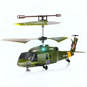 SYMA Black Hawk UH-60 RC Helicopter S102G, US Army Utility Tactical Transport Aircraft Model, Battlefield Combat Rescue Blackhawk, Infrared 3CH Remote Control Gyro Flight, Kid Play Toy Plane Gift