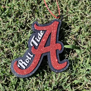 Alabama Big A Scented Car Freshie Roll Tide Design Hang From You Rear View Mirror Decor