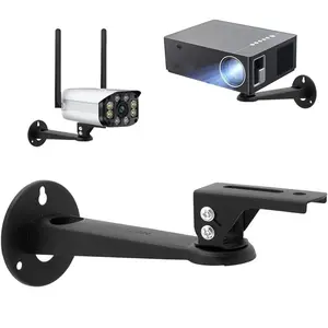 Adjustable Iron Projector Stand for Wall & Ceiling Mounts, Non-Wireless Metal Projector Support, No Battery Needed, Ideal for Home Theater Setup