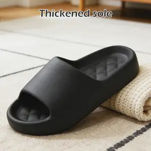Trendy Thick Sole Non-Slip Slippers, Comfortable Height-Increasing Casual Slides, Unisex for Home, Bathroom, Travel and All-Season Daily Wear