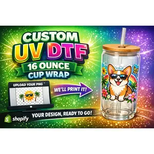 Custom UVDTF 16 oz cup wrap Custom UVDTF 16 oz cup wrap