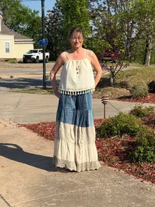 Wanderlust Patchwork Wide-Leg Pants