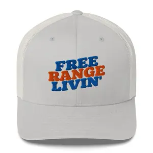 Section 119 | Headwear | Trucker Cap Free Range Livin' Silver