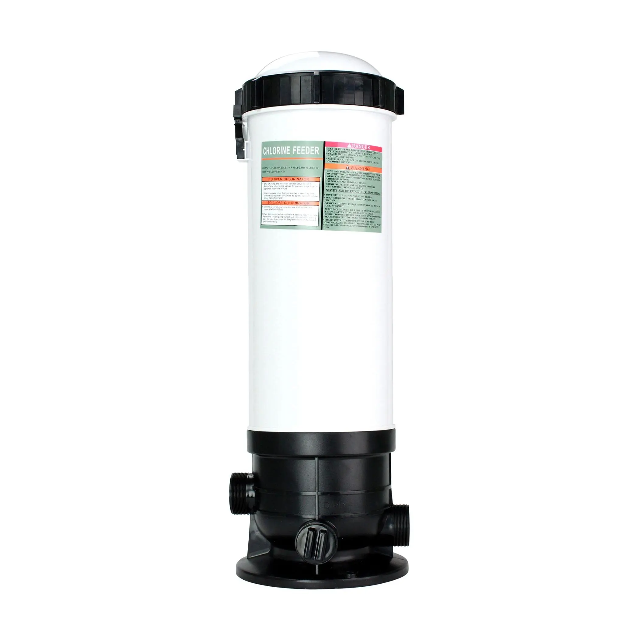 Automatic Off-Line Chlorinator Chemical Feeder 65-lb Capacity