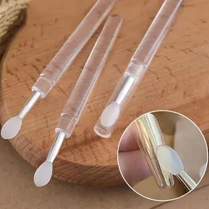 Nail powder application brush, reusable lip brush nail art brush suitable for nail art eye shadow makeup, Nail Dotting Tools