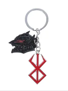 Anime Themed Keychain, Cute Cartoon Dog Design Keychain for Men & Women, Trendy All-match & Exquisite Keychain for Birthday Gift, Gothic Cross Keychain, Cool Keychains, Stylish Keychain, Cute Keychain Accessory