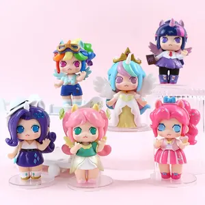 Girls' group trendy figurines, cute doll figurines, suitable for tabletop and vehicle display items, collection, perfect gifts for festivals, birthdays, Christmas, decoration of office desks, study tables, bedrooms, party venues.
