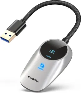 Wireless CarPlay Adapter for iPhone with LED Display 2025 Upgrade, Convert Wired to Apple Wireless CarPlay Adapter, Stable Control & No Delay CarPlay for iOS 10+ & Cars from 2015+, Space Silver Automotive