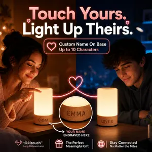 Tikkitouch Custom Remote-Sensing Touch Lamp (Set of Two) — Supports App control and Wi-Fi/Bluetooth pairing; a creative gift for family, friends, and couples, or a stylish home decor piece.