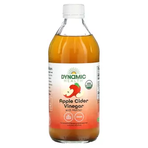 Dynamic Health Apple Cider Vinegar with Mother, Glass, 16 fl oz (473 ml)