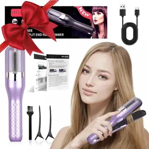2026 Newest Model, Wireless Split-End Trimmer, Self-Charging 2-in-1 Hair End Repairer, suitable for dry, damaged and brittle straight hair, styling tool for home and travel, hair styling tool