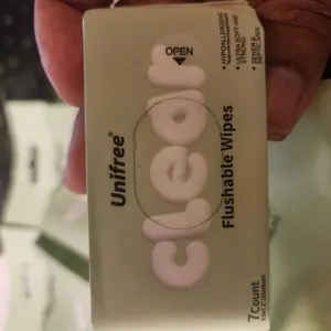 Unifree Flushable Wipes Set, XL Wet Butt Wipes Pack , Gentle Clean, Septic and Sewer Safe, Travel & Portable, Home Essentials, Toilet