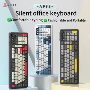AJAZZ AF98 Membrane Wired Keyboard Lightweight for Office & Gaming Durable Long-lasting PC Windows Mac Compatible Perfect Gift for Halloween Christmas