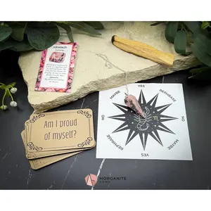 Scorpio Pendulum Set – Crystal Divination Kit with Zodiac Mat, Gift Box & Tools for Emotional Strength & Intuition