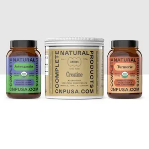 Ultimate Wellness Trio – Ashwagandha + Creatine + Turmeric – Stress, Energy & Joint Support