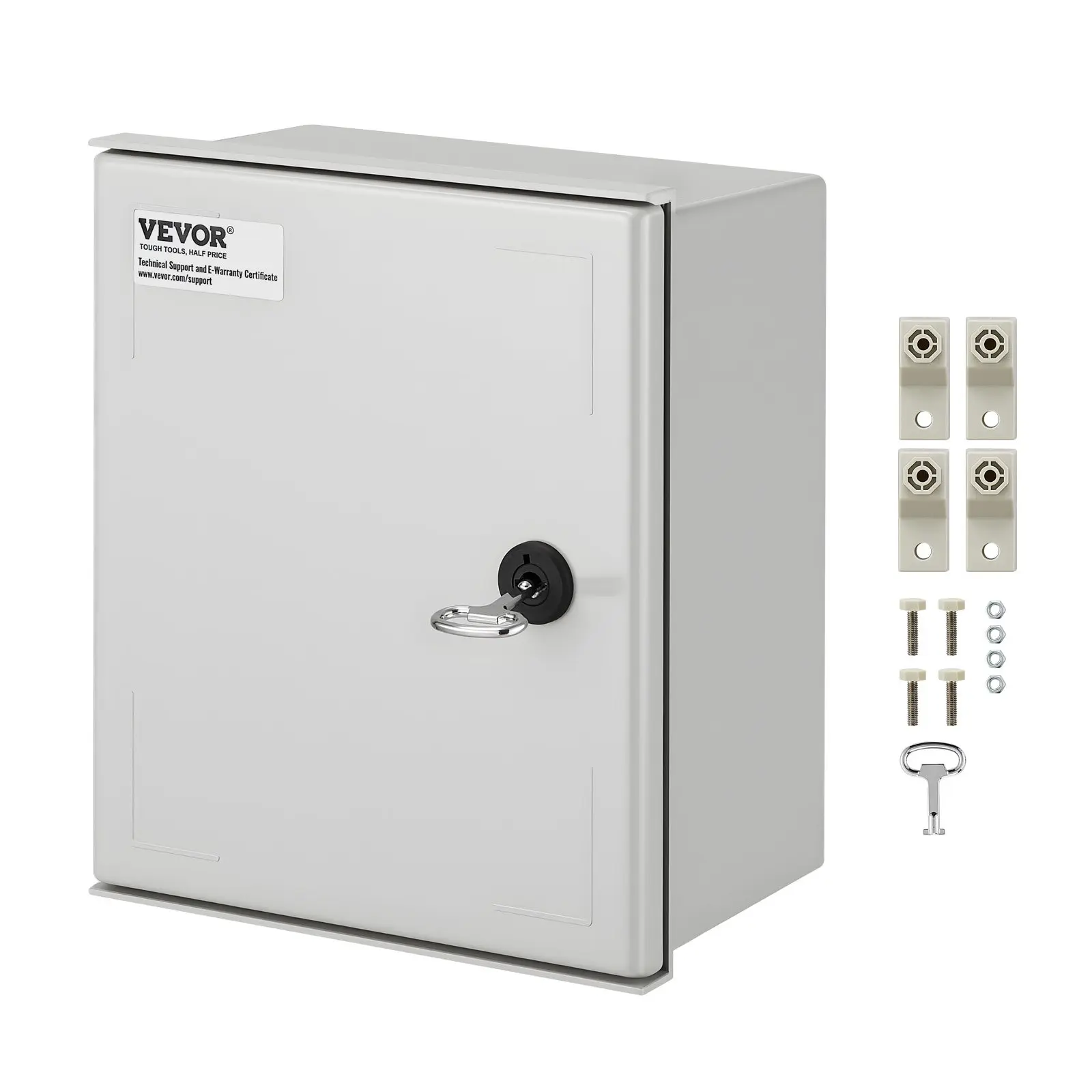【DealsForYouDays】VEVOR NEMA Electric Box, 12x10x6'' NEMA 4X Fiberglass Electric Enclosure, IP66 Water & Dust Resistant, Suitable for Both Outdoor & Indoor Use, Includes Mounting Plate (30x25x14 cm)
