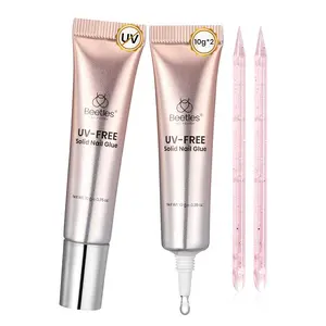 Beetles Super Strong Fast Drying Nail Glue - No UV Light Needed for False Nails Tips and Press On Nails  Manicure Nailcare Strong Hold for False & Acrylic Nails Spring Nail