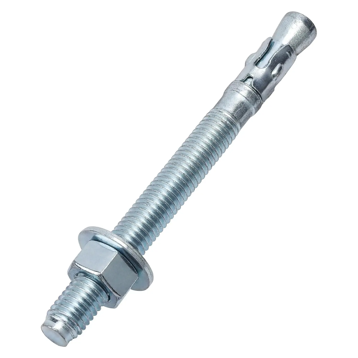 Heavy Duty Fastening Zinc Wedge Anchors, 3/8 x 3-3/4 in, 16-Pack Standard Fasteners for Cement, Concrete & Masonry