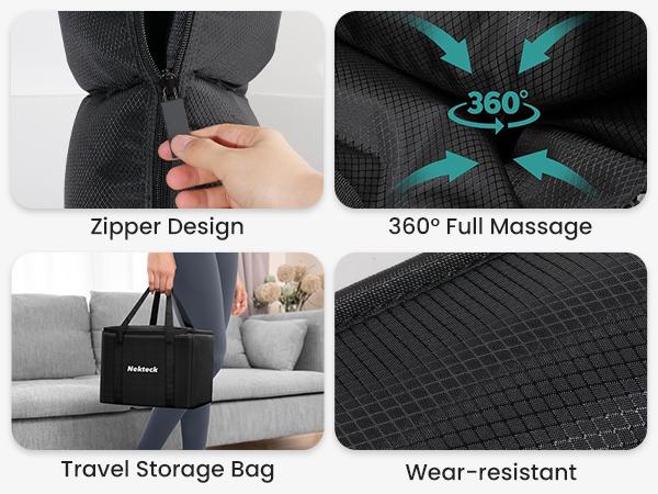 Nekteck Leg Massager for Circulation and Pain Relief, Air Compression Leg and Foot Massager, to Relieve Pain Swelling Edema, Edema RLS with 6 Modes & 6 Intensities, Relaxation Gifts for Mom Men Women Dad Wife Friend