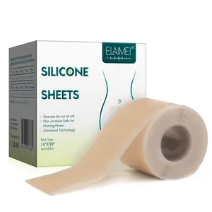 ELAIMEI Silicone Scar Sheets Easy-Tear Silicone Scar Tape Works on Old & New Scars, Waterproof Scar Strips Reusable Scar Tape,Professional & Effective Scar Silicone Strips