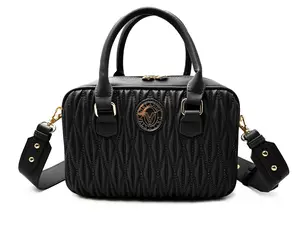 Valentino Orlandi Textured Top Handle Handbag