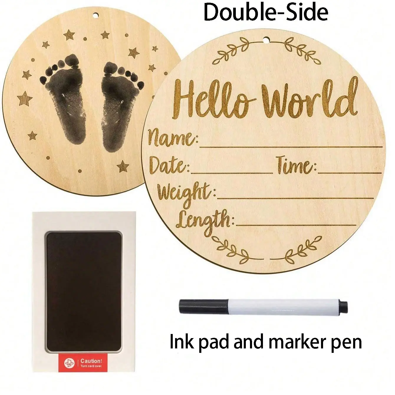 Newborn Birth Announcement Sign, Custom Engraved Wooden Baby Name Plaque, Christmas Animal Style, Newborn Photo Prop, Hello World Footprint, Wooden Letter Sign, Wooden Decor, Decorative Plaque, Wooden Home Sign