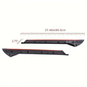Windshield Molding Trim for Ford Explorer 2011-2019, Black ABS Plastic, Right & Left Side Pillar Outer Decor, Decorative Pillar