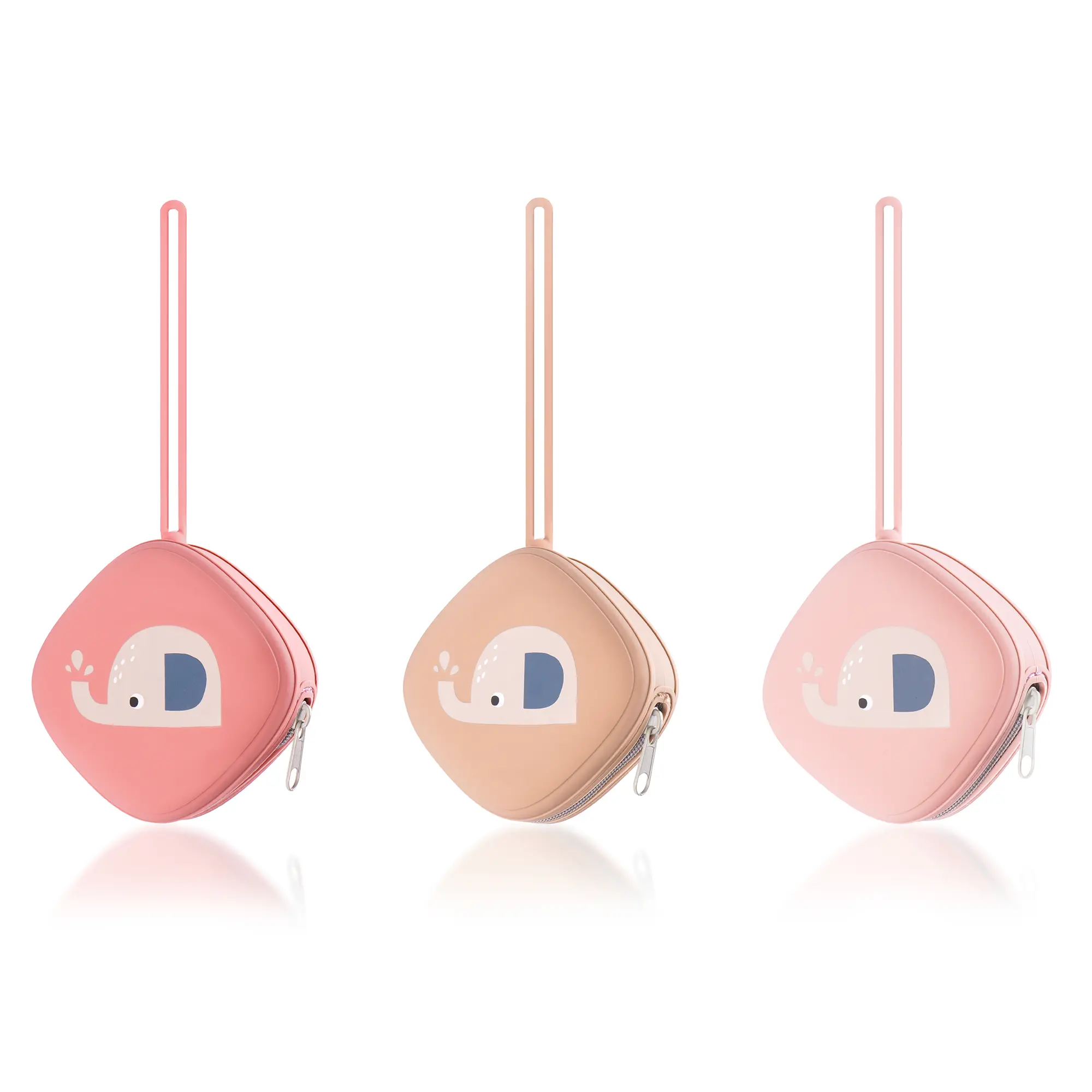 Silicone Pacifier Holder Case, Cute Portable Pacifier Storage 2 case