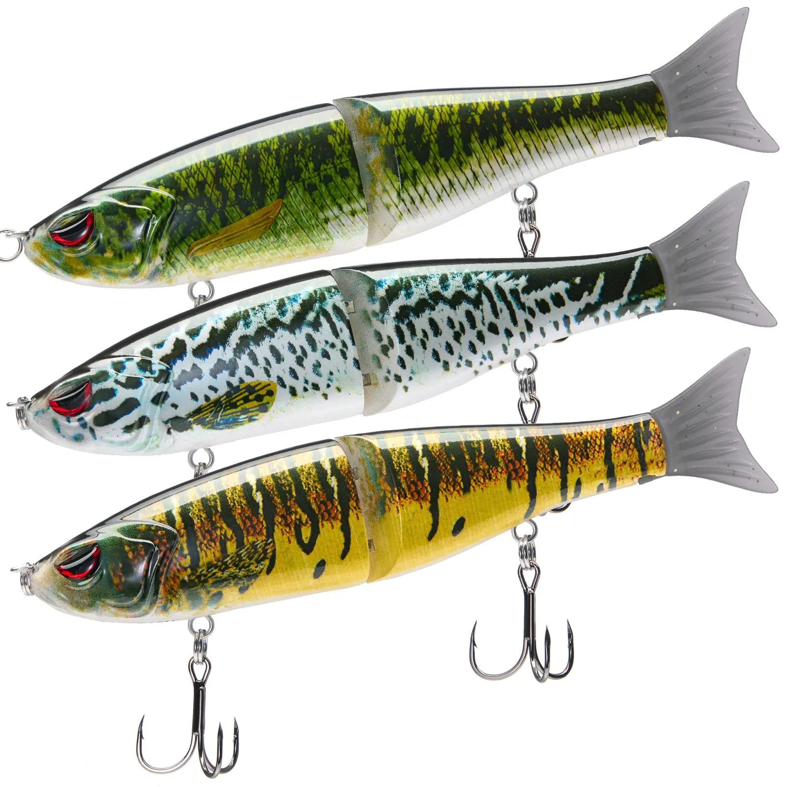 Largemouth Bass +Blue Mackerel +Yellow Mackerel