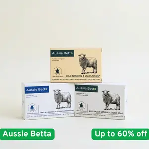 Aussie Betta All-in-One Skincare Soap Set for All Skin | Brightening, Acne Control & Deep Moisture | Gentle Hydrating Body Wash 100g*3PC