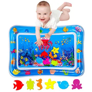 Water Tummy Time Mat - Large Sensory Baby Water Mat for Tummy Time & Motor Development - Leak-Proof, Durable Play Mat for Babies 3 Months+ - Infant Water Play Mat for Baby Boys & Girls