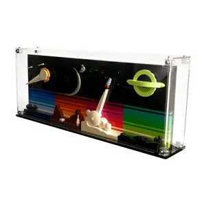 Clear Acrylic Display Case Compatible with LEGO® 21340 Ideas Tales of the Space Age - Set Not Included