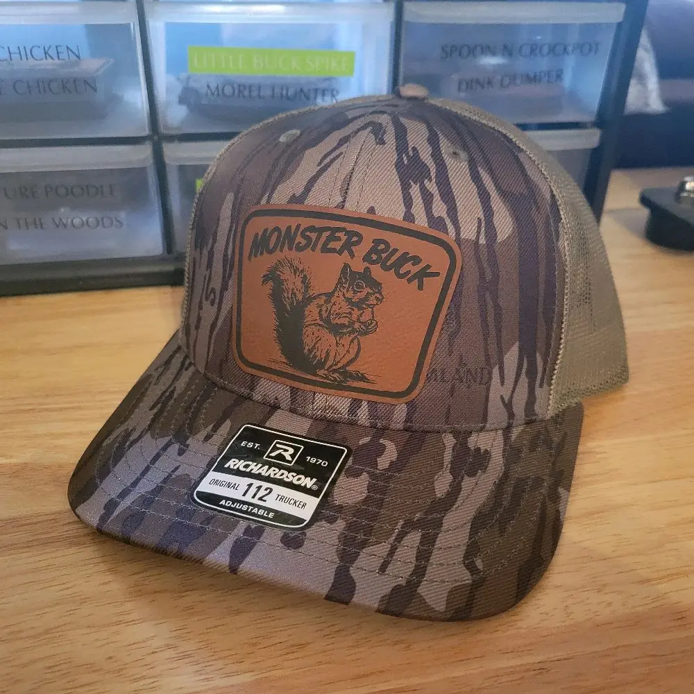 Monster Buck Squirrel Hat - Funny Cap, Graphic Novelty Hat, Sports & Outdoor, Casual Wear Accessory