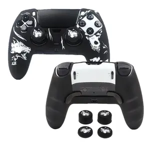 Soft Silicone Gamepad Wear-Resisting Protective Cover Skin Grip Case Joystick Cover For PS5 Edge Controller Design Skin for DualSense Edge Controller Console Accessories