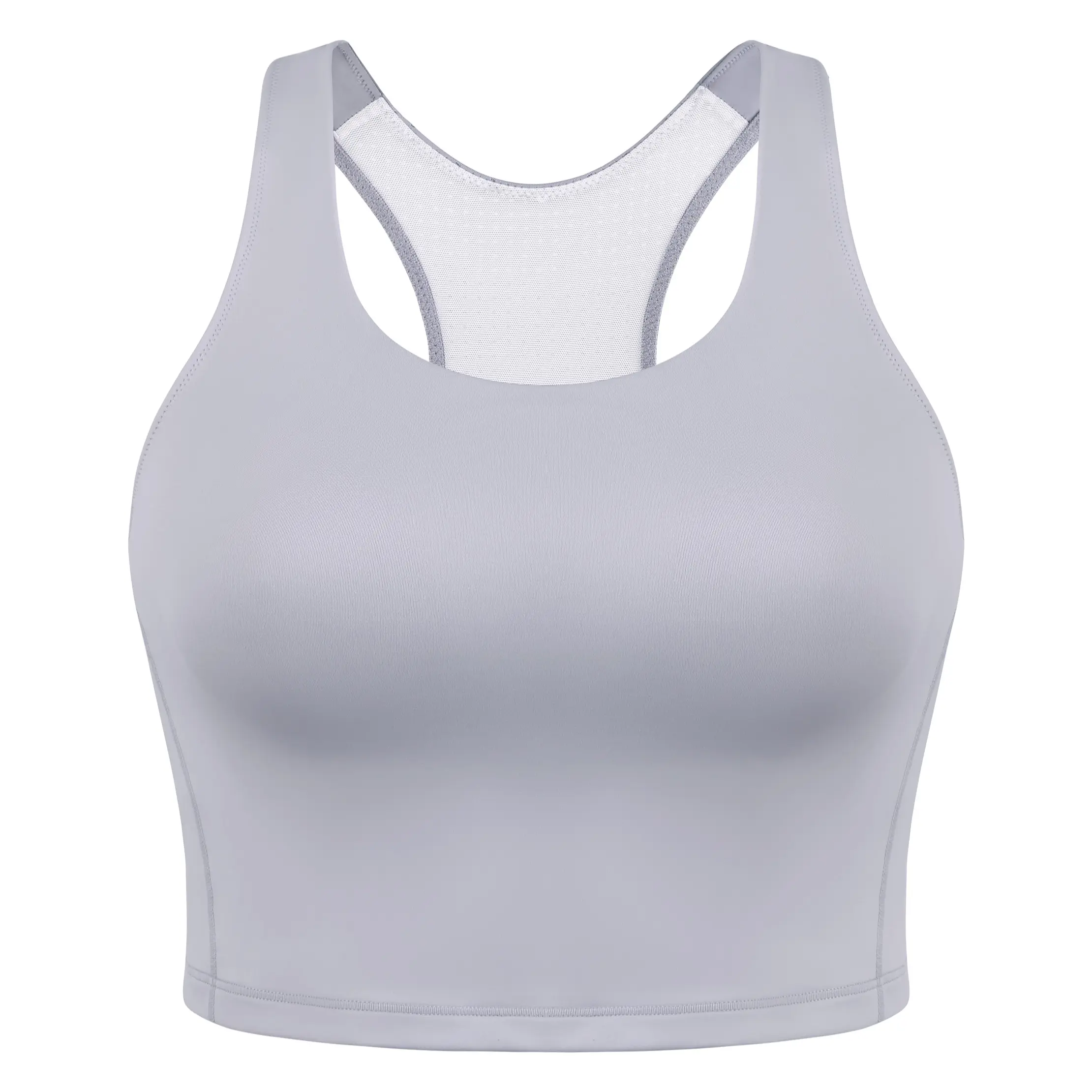 Light Grey-Longline Racerback
