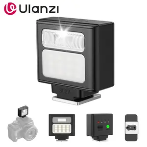Ulanzi SL02/SL03 Mini Camera Flash Speedlite Camera Fill Light for Canon R5 Fuji X-T30 X-T5 Sony ZV-E10 Nikon Panasonic Olympus Pentax Most SLR Cameras