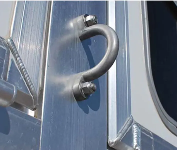 Aluminum Bolt on Tie Loop or Tie Hook