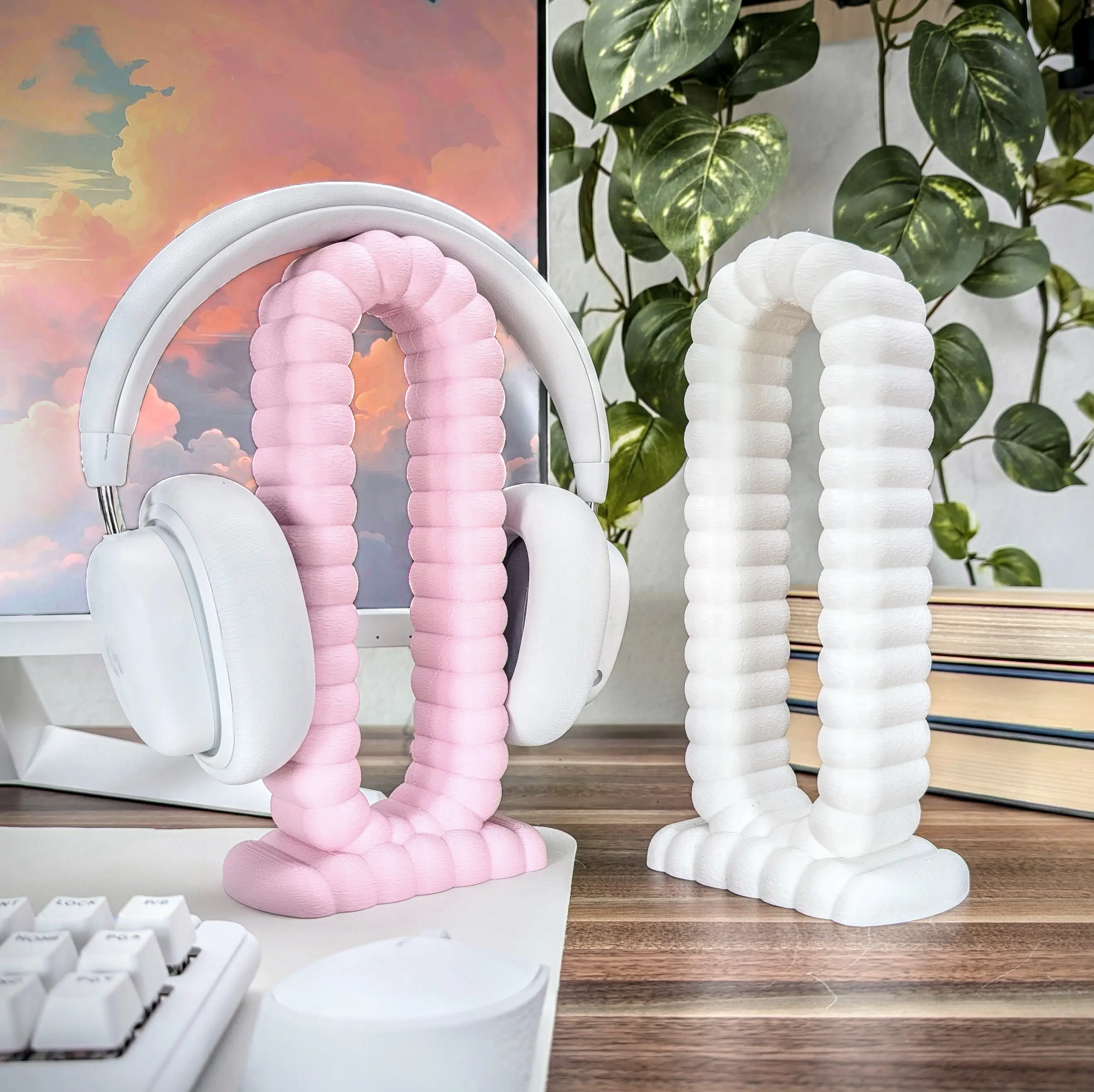 Bubble Cloud Headphone Stand | Cute Desk Gamer Accessories