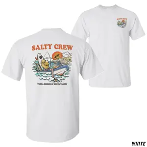 Unisex🌊 Salty Crew Down Time T-Shirt, Thrill Seekers & Siesta Takers Graphic Tee, Beach & Fishing Lifestyle Apparel for Men & Women, Soft Cotton Blend Shirt, Perfect Coastal Gifts🐟, Trendy and Comfortable Wear for Outdoor Lovers, Fits