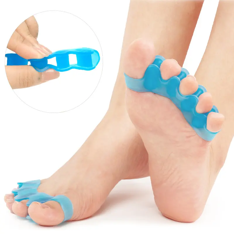 2/6pcs Toe Separators 5-Toe Spacer Soft Silicone, Reusable Foot Alignment & Toe Stretcher, Flexible Toe Spreader for Comfort & Care, Flexible Toe Care, Suitable for Relaxing Feet at Home, Pedicure Care Tool, Foot Care Products
