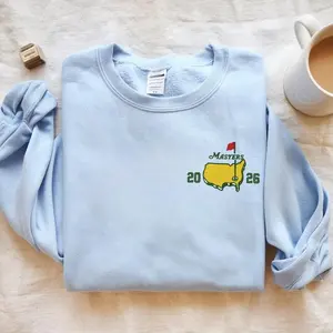 Masters 2026 Embroidered Sweatshirt, Golf Tournament Pullover, Augusta Inspired Golf Sweater, Cozy  Sweatshirt