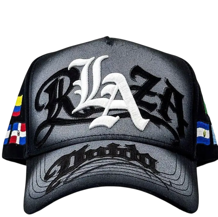GALLO FINO BLACK SNAPBACK HAT FULL SET GFLARAZA BKGRY