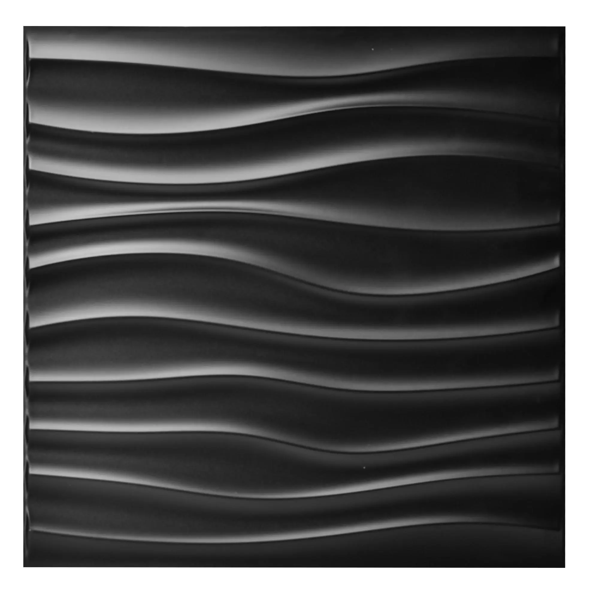 Art3d Contemporary Wave Design Peel and Stick Wallpaper PVC Wall Panels, Pack of 12, 19.7in x 19.7in, 32 Sq.ft/Case, Sound-Absorb Waterproof Bathroom Light-Accent Decor
